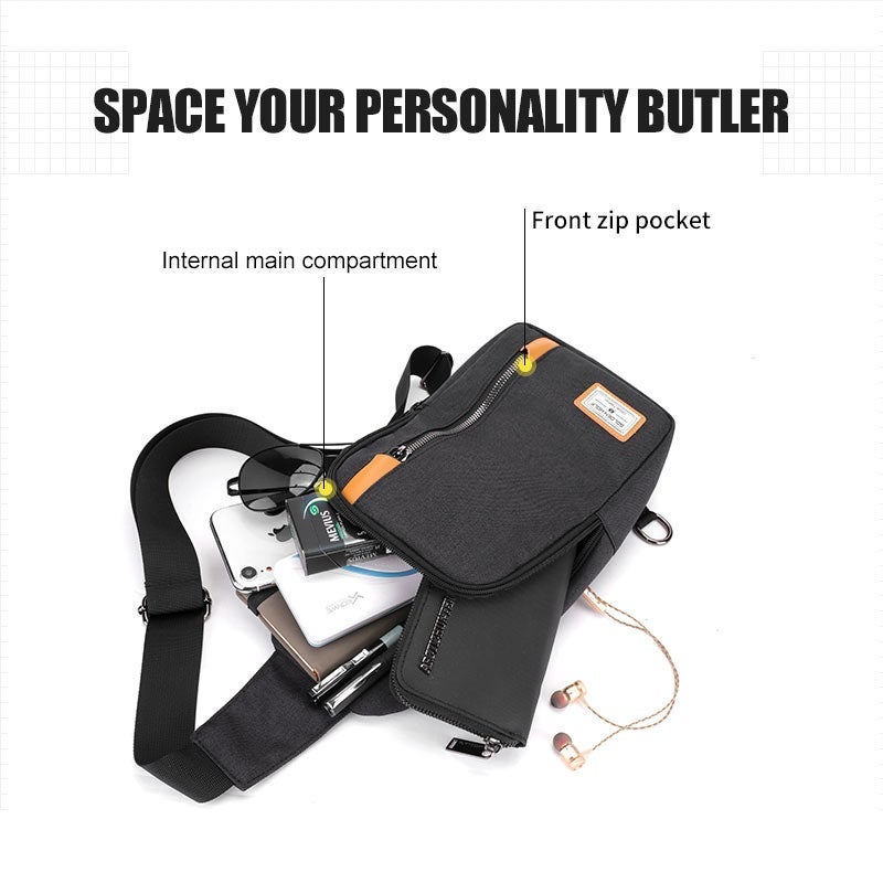 جولدن وولف سيتي سلينغ باكباك - لون اسود نايلون — جولدين وولف - Image 2